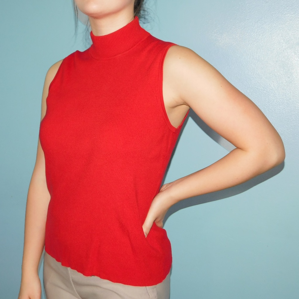 Womens turtleneck sweater vest